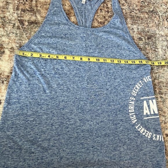 Victoria’s Secret Womens Blue Racerback Tank Top Medium Casual Summer Outdoor - Picture 15 of 15